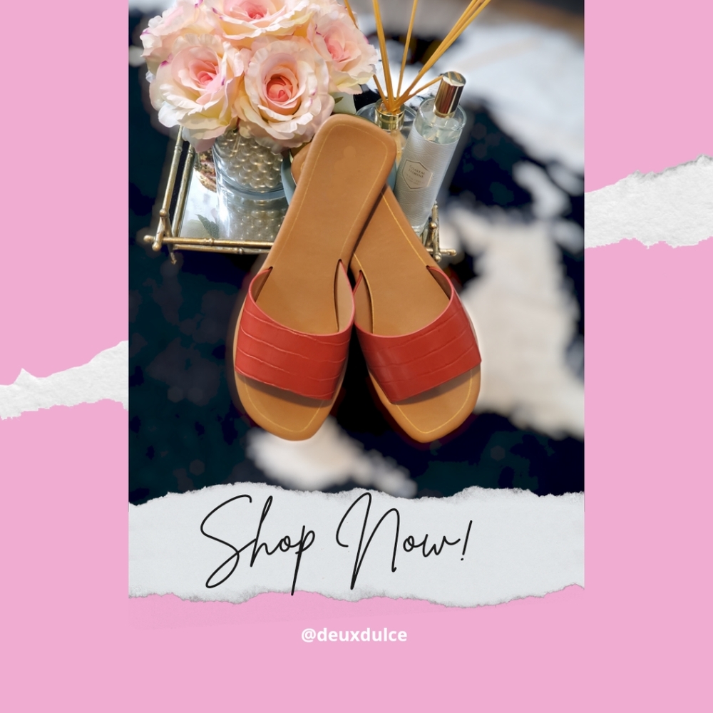 Crocodile Print Sandal